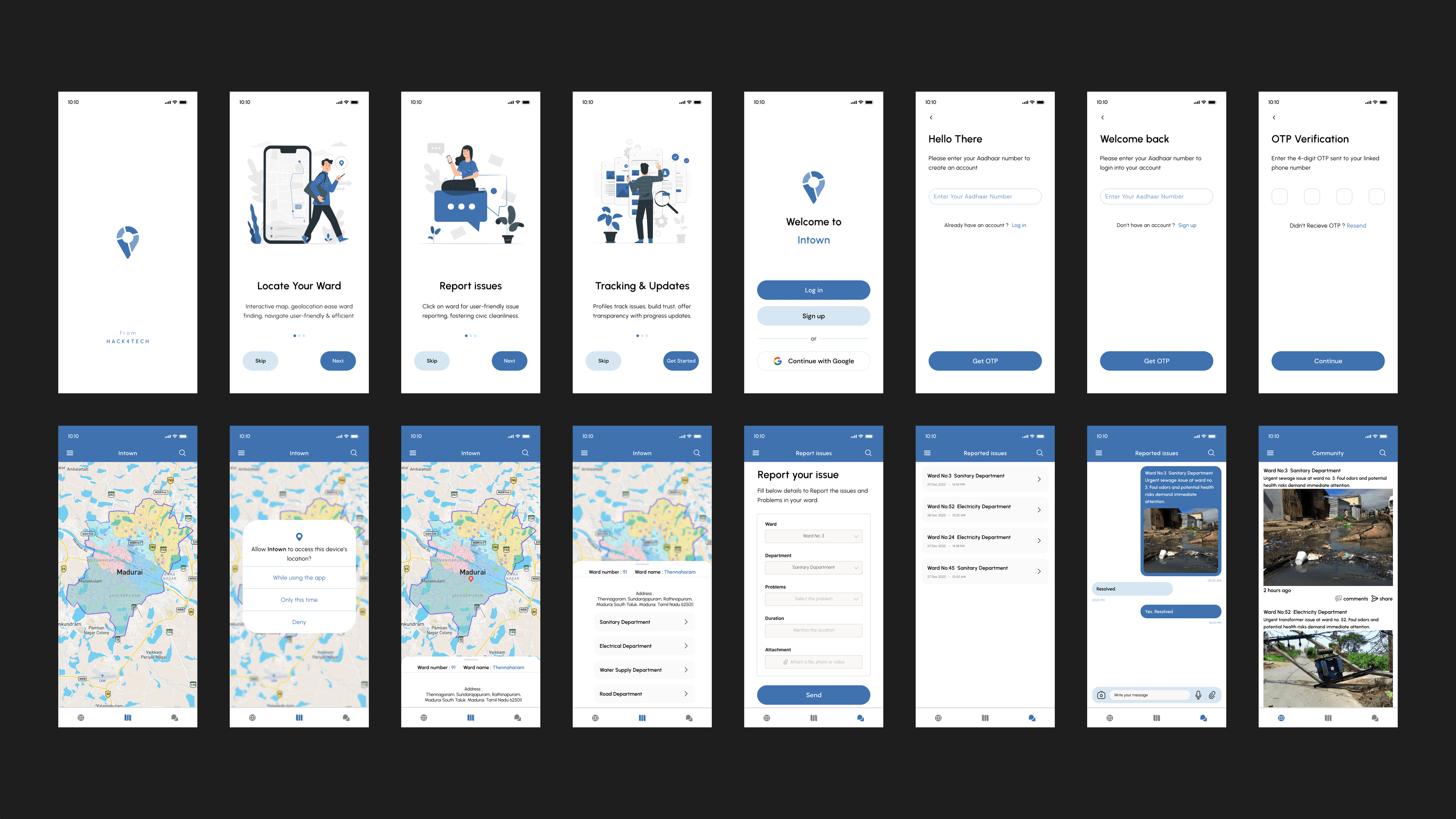 Intown - Ward Boundaries App image